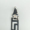 Close-up of bracelet end link without hallmark
