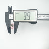 Pendant depth measured at 9.9mm with digital caliper