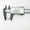 Measuring pendant height at 22.2mm including bail