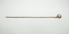 Full-length threader earring with rose gold chain and CZ drop