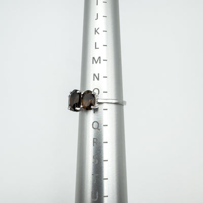 Ring on sizer showing UK size O