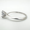 Close-up showing S925 hallmark inside the band of CZ solitaire ring