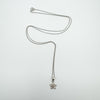  Full view of the sterling silver flower pendant necklace.