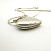 Vintage Engraved Heart Locket & 16" Snake Chain in Sterling Silver Chain 925