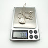 Vintage Engraved Heart Locket & 16" Snake Chain in Sterling Silver Chain 925