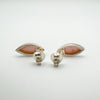 Marquis Pink Mother of Pearl Drop Earrings in Sterling Silver 925