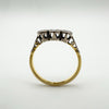 Vintage 18ct Gold & Platinum 0.20ct Diamond Trilogy Engagement Ring Size N - O