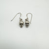 Mini Skull Drop Earrings on Shepherds Hooks in Sterling Silver 925 