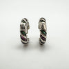 NEW Multicoloured CZ Mini Huggie Hoop Earrings in Sterling Silver 925